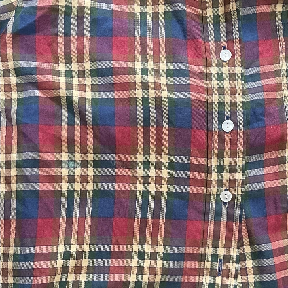 Vintage Late 80s / Early 90s Alia Plaid Button-Up Shirt | Size 14 Petite - Picture 6 of 12